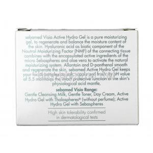 Sebamed Visio Active Hydro Gel, Gel 50ml, Box information