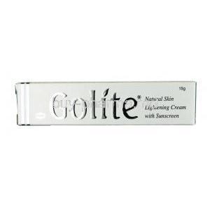 Golite Skin Lightening Cream, melanin suppressors, UV protective nutrients, and antioxidants, Cream 15g, Box