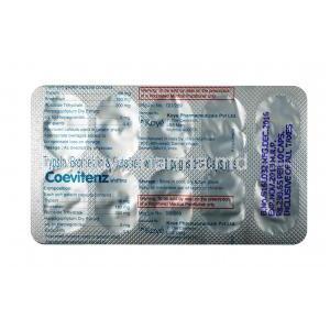 Coevitenz, Bromelain 180mg / Trypsin 96mg / Rutoside 200mg, Capsule, Sheet information