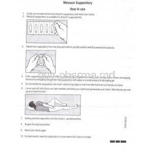 Mesacol, Mesalamine Suppository Information Sheet 2