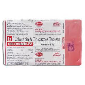 Oflochem-TZ, Tinidazole 600 mg / Ofloxacin 200 mg