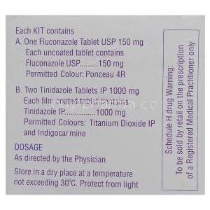 Zocon-T Kit, Tinidazole, Fluconazole FDC  Composition