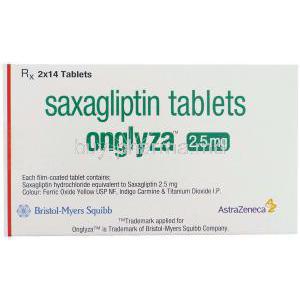 Onglyza,  Saxagliptin 2.5 Mg Box