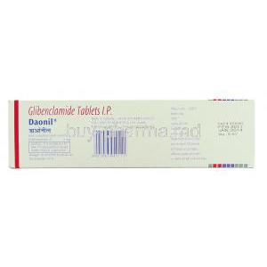 Daonil , Glibenclamide 5 mg Aventis manufacturer