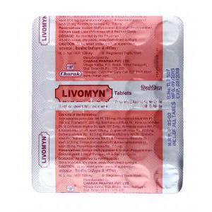 Livomyn Tablet Strip Information