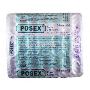 Posex Forte Capsule Strip Information