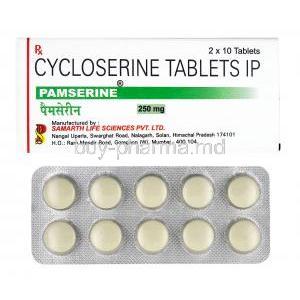 Pamserine, Cycloserine box and tablets