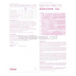 Adsera, Generic Hepsera, Adefovir Dipivoxil Information Sheet 1