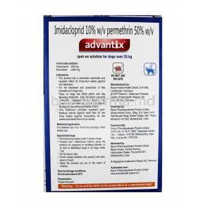 Advantix Spot On for Dogs over 25kg, method of application