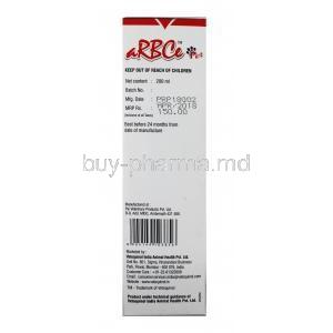 aRBCe Supplement for Pets, manufacturer