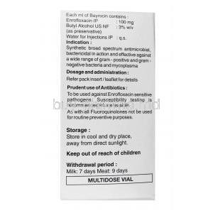 Bayrocin Injection for Cattles and Pigs composition