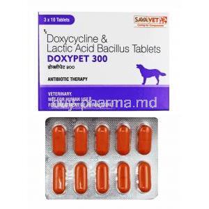 Doxypet for Animals 300mg box and tablets
