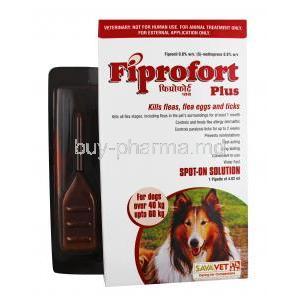 Fiprofort Plus for Dogs 40-60kg box and spot on