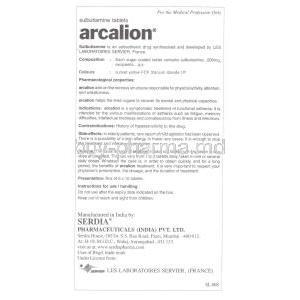 Arcalion, Sulbutiamine Information Sheet 1
