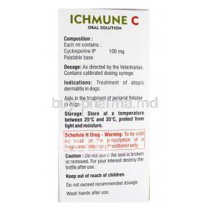 Ichmune C Oral Solution for Dogs composition