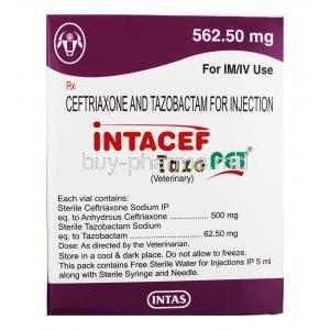 Intacef Tazo Injection for Pets composition