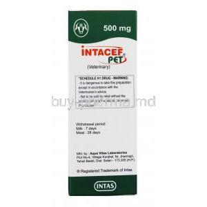 Intacef Injection for Pets manufacturer