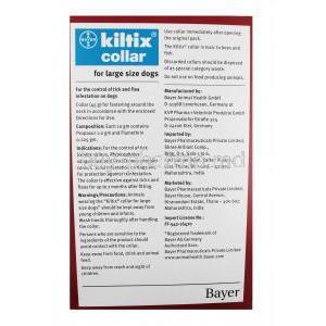 Kiltix Collar for Large Dogs indications, manufacturer