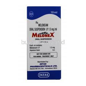 MELONEX Oral Suspension, Meloxicam, 10ml, box information, ingredients