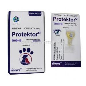 PROTEKTOR O (40-60KG) Spot on Small dog, Fipronil, 0.67ml, Box and Pipette