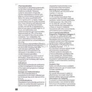 IF2, Generic Patanol, Olopatadine Hydrochloride Information Sheet 2