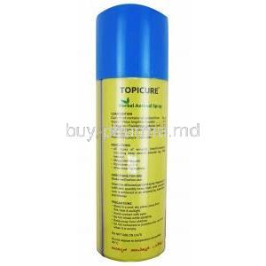 Topicure Spray indications, directions for use
