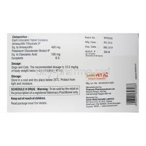 Toxo- Mox, Amoxycillin abd Potassium 500mg composition