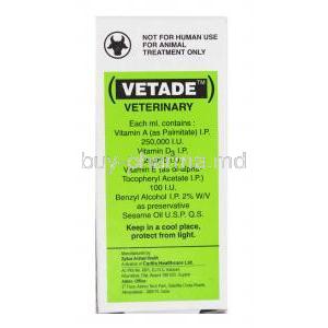Vetade Injection composition