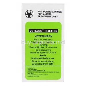 Vetalog Injection composition