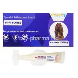 VI-FI Forte, Fipronil and S-Methoprene, 10-20kg box and spot on