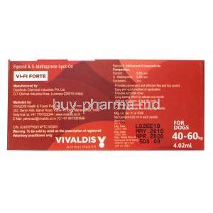 VI-FI Forte, Fipronil and S-Methoprene, 40-60kg manufacturer