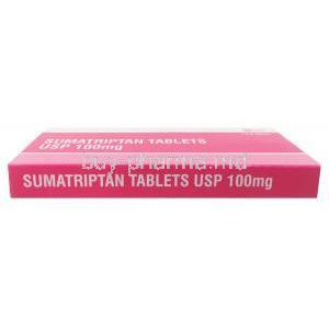 Sumatriptan Tablets USP 100mg, 1 x 6 tablets, Sava, box presentation