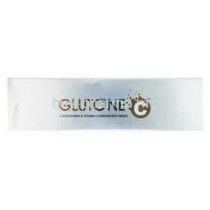 Glutone C,Ascorbic Acid / Glutathione, 60mg / 500mg, box top