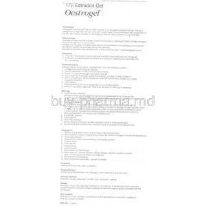 Oestrogel, Generic Estradiol information sheet 2