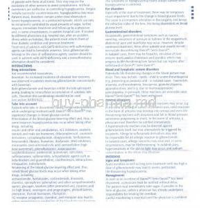 Semidaonil, Generic Glyburide, Glibenclamide Information Sheet 3