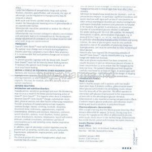 Semidaonil, Generic Glyburide, Glibenclamide Information Sheet 4