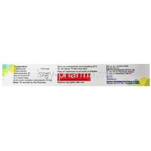 Lulibet XL, Luliconazole cream 1%, 50g, box side presentation