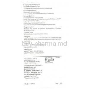 Viboliv, Generic Metadoxine, Metadoxine Information Sheet 2