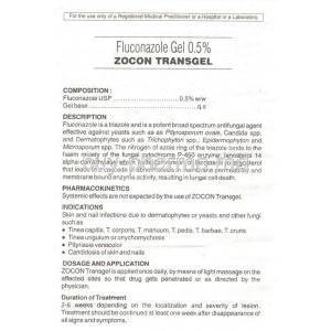 Zocon, Generic Diflucan, Fluconazole Gel Information Sheet 1