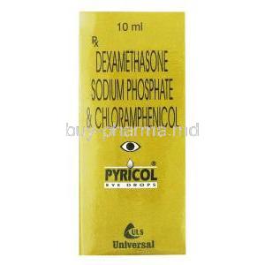 Pyricol Eye drops, Chloramphenicol 0.5% w/v/ Dexamethasone 0.1% w/v, ULS universal