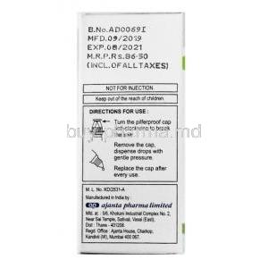 Gate DM Eye Drop, Dexamethasone and Gatifloxacin directions for use