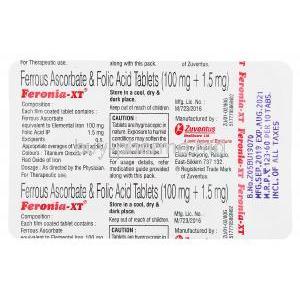 Feronia XT, Ferrous Ascorbate/ Folic Acid