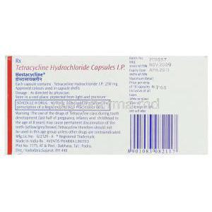 Generic Achromycin, Hostacycline, Tetracycline 250 mg box information