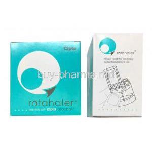 Rotahaler box front and side