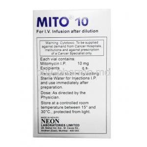Mito Mitomycin Injection 10mg composition