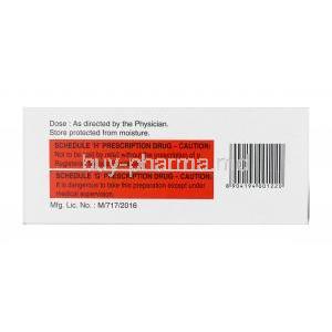 Enapril-HT, Enalapril and Hydrochlorothiazide box side
