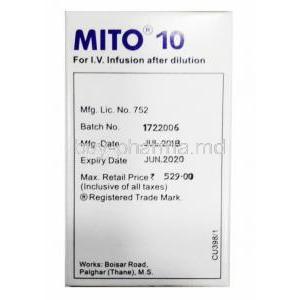 Mito Mitomycin Injection 10mg box side