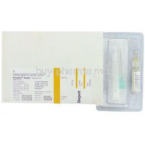 Proluton Depot,  Hydroxyprogesterone Caproate syringe and box
