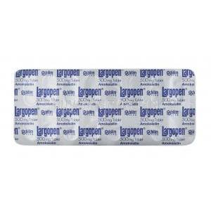 Largopen, Amoxicillin 500mg tablet back