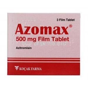 Azomax, Azithromycin 500mg box